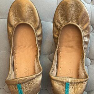 Tieks Gold Flats (NWOT)